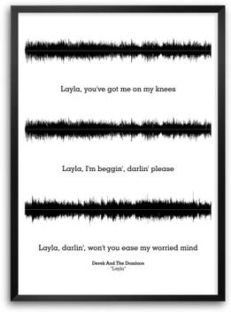 Darek And The Dominos Layla Lyrics Quotes Paper Print Music Posters In India Buy Art Film Design Movie Music Nature And Educational Paintings Wallpapers At Flipkart Com flipkart