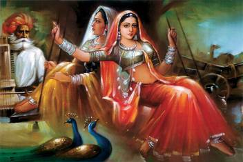 Rajasthani Painting 592 24x36 Inches Fine Art Print Art