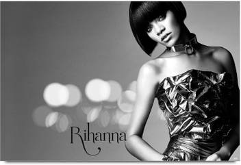 Bluegape Rihanna Black White Photographic Paper Personalities Posters In India Buy Art Film Design Movie Music Nature And Educational Paintings Wallpapers At Flipkart Com