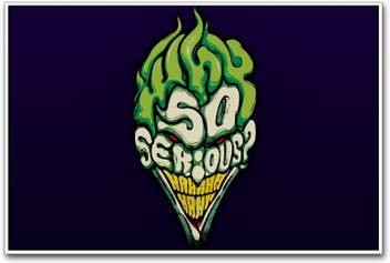 Why So Serious Haha Joker Paper Print Movies Posters In India