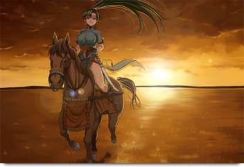 Animated Horse Riding Girl Paper Print Animals Posters In India