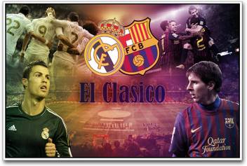 El Clasico Real Madrid Fcb Paper Print Sports Posters In India Buy Art Film Design Movie Music Nature And Educational Paintings Wallpapers At Flipkart Com