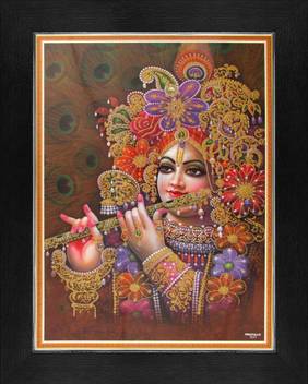 Lord Krishna Shree Krishna Poster Paper Print Art Paintings