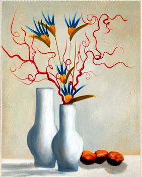 Canvas Painting Without Frame Flower Pot Canvas Art Abstract