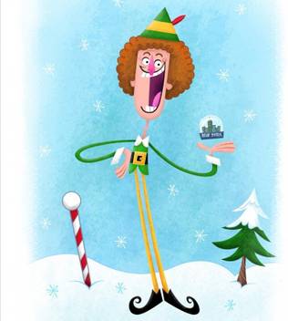 Tallenge Buddy The Elf Medium Size Ready To Hang Gallery Wrap