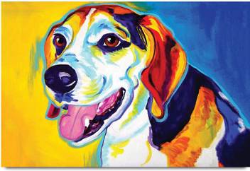 Abstract Dog D Paper Print Animals Abstract Nature Decorative
