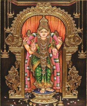 Painting Without Frame Durga Maa Abstract Canvas Art Religious