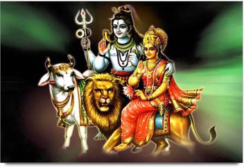 Amy 3d Lord Shiva With Mata Parvati 3d Poster Nature Nature