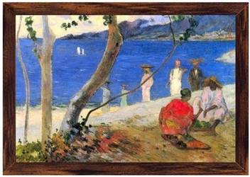 Beach Scene Canvas Art Paul Gauguin Posters Art Paintings