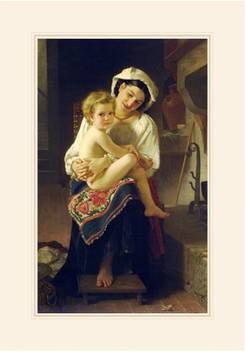 Young Mother Gazing At Her Child Fine Art Print Bourg Posters Art Paintings Posters In India Buy Art Film Design Movie Music Nature And Educational Paintings Wallpapers At Flipkart Com