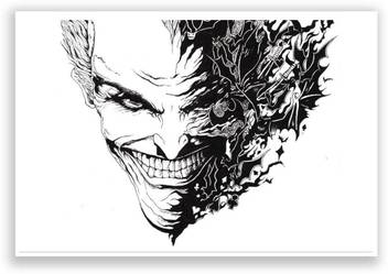 Joker From The Batman Series Dark Knight Landscape Poster Paper
