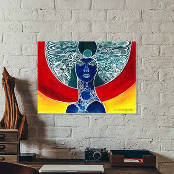 Abstract Woman 3 Rolled Canvas Canvas Art Archana Bhurke Posters