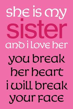 Athah Poster She Is My Sister Paper Print Rolled Paper Print Humor Posters In India Buy Art Film Design Movie Music Nature And Educational Paintings Wallpapers At Flipkart Com