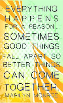 Everything Happens For A Reason Paper Print Quotes Motivation