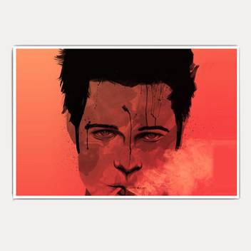 Fight Club Tyler Durden Fan Art 18x12 Paper Print Abstract