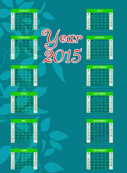 Mesleep 2015 Calendar Painting Without Frame Canvas Art