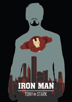 Iron Man Minimalist Poster Paper Print Comics Posters In India