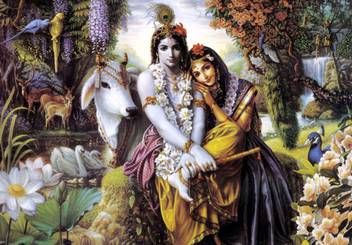 Tallenge Lord Krishna With Radha Small Size Ready To Frame