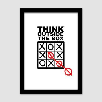 Ananyadesigns Wall Poster Think Outside The Bo Paper Print Pop Art Posters In India Buy Art Film Design Movie Music Nature And Educational Paintings Wallpapers At Flipkart Com