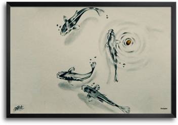 Fish Paint Paper Print Abstract Posters In India Buy Art Film
