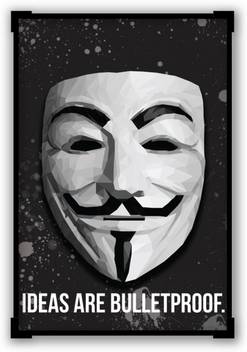 Athah Comic Poster V For Vendetta Ideas Are Bulletproof Paper Print Paper Print Comics Posters In India Buy Art Film Design Movie Music Nature And Educational Paintings Wallpapers At Flipkart Com