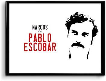 Pablo Escobar In Narcos Canvas Art Abstract Vehicles Humor