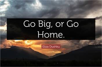 Go Big Or Go Home Motivational Quote Poster Paper Print Quotes Motivation Posters In India Buy Art Film Design Movie Music Nature And Educational Paintings Wallpapers At Flipkart Com