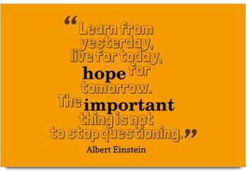 Imerch From Yesterday Live For Quotes By Albert Einstein 3d Poster