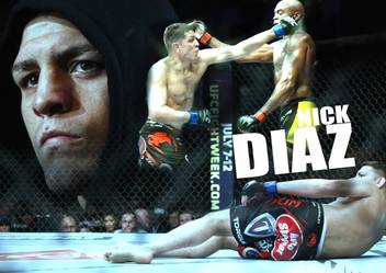 Nate Diaz Ufc Poster Paper Print Sports Gaming Pop Art