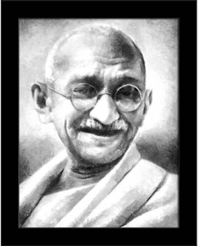 The Father Of The Nation India Mahatma Gandhi Framed Art Print