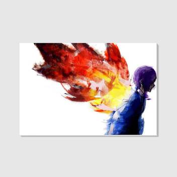 Watercolor Tokyo Ghoul Stretched And Mounted Canvas Canvas Art