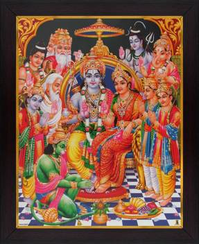 Lord Rama Shree Ram Darbar Poster Paper Print Art Paintings Religious Decorative Posters In India Buy Art Film Design Movie Music Nature And Educational Paintings Wallpapers At Flipkart Com