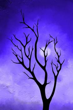 Art Factory Abstract Modern Art Tree Landscape Painting 24 X 36