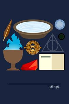 Athah Minimal Art Poster Harry Potter All Seasons Minimalist Paper