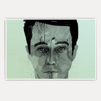 Fight Club Minimal Face Movie Jumbo Size Poster Paper Print