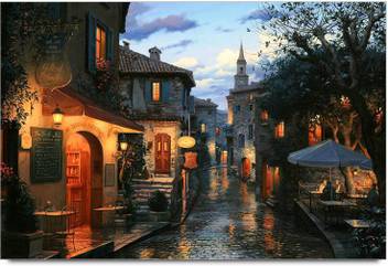 Rangeeleinkers Beautiful Paintings Of Houses Laminated Poster