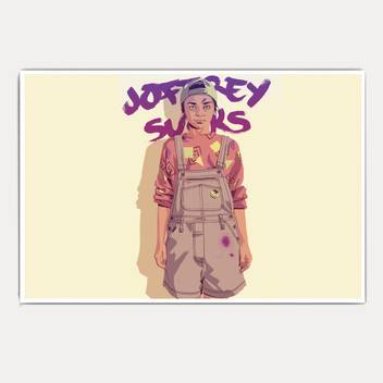 Game Of Thrones Arya Stark Retro Art 18x12 Paper Print