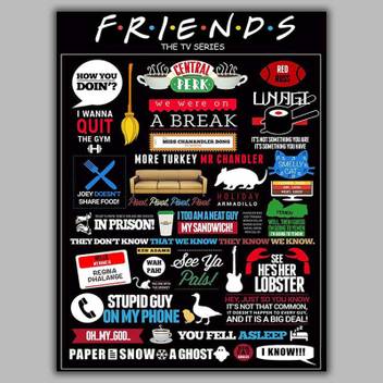 Friends Tv Series Hd Wallpaper Poster Fine Art Print Tv Series