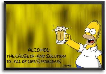 Homer Simpson Duff Fp Framed Photographic Paper Animation Cartoons Comics Posters In India Buy Art Film Design Movie Music Nature And Educational Paintings Wallpapers At Flipkart Com