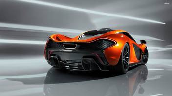 Athah Mclaren P1 Back View Poster Paper Print Vehicles Posters