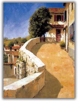 Old Village Street Canvas 0149 Canvas Art Abstract Art