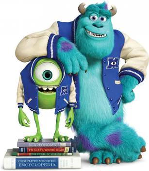 Akhuratha Poster Movie Monsters University Mike Wazowski James P