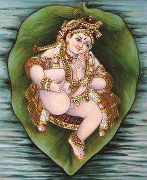 Painting Without Frame Cute Baby Krishna Canvas Art Religious
