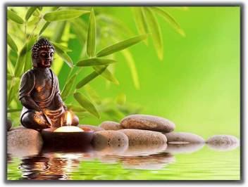 Buddha In Meditation 0308 Poster Photographic Paper Abstract