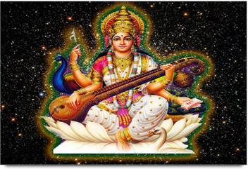 Saraswati Mata Paper Print Art Paintings Posters In India