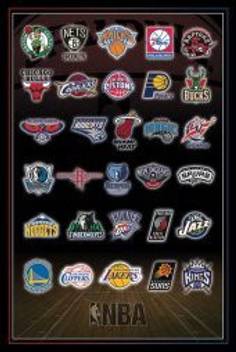 Posterhouzz Nba Team Logos Poster Paper Print Sports Posters In India Buy Art Film Design Movie Music Nature And Educational Paintings Wallpapers At Flipkart Com