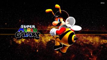 Mario Bee In Super Mario Galaxy Athah Fine Quality Poster Paper