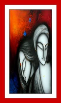 Love Theme Painting Fine Art Print Abstract Posters In India
