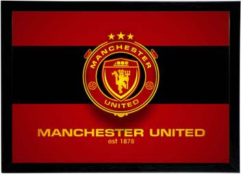 Manchester United Team Logo Framed Wall Poster Photographic Paper Pop Art Posters In India Buy Art Film Design Movie Music Nature And Educational Paintings Wallpapers At Flipkart Com