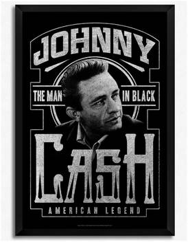 Johnny Cash B W Officially Licensed Framed Paper Print Music